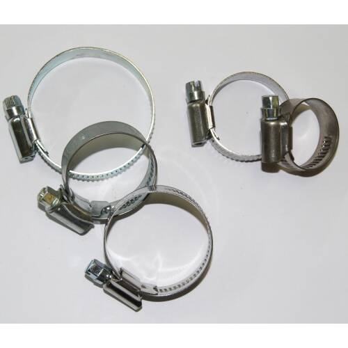 Schlauchbriden 19 und 27mm verzinkt