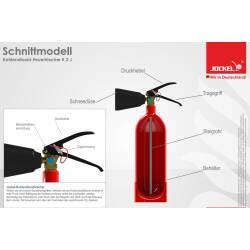 Design Co2-Feuerl&ouml;scher Chrom 2 Kg